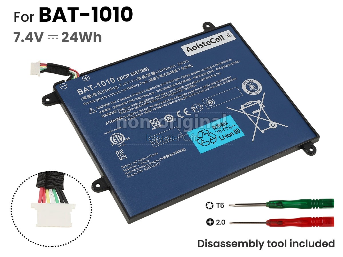 batterie pour Acer BAT1010