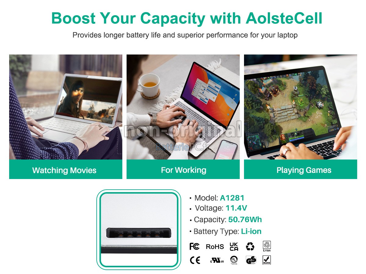 batterie pour Apple MacBook Pro 15_ NEW Version