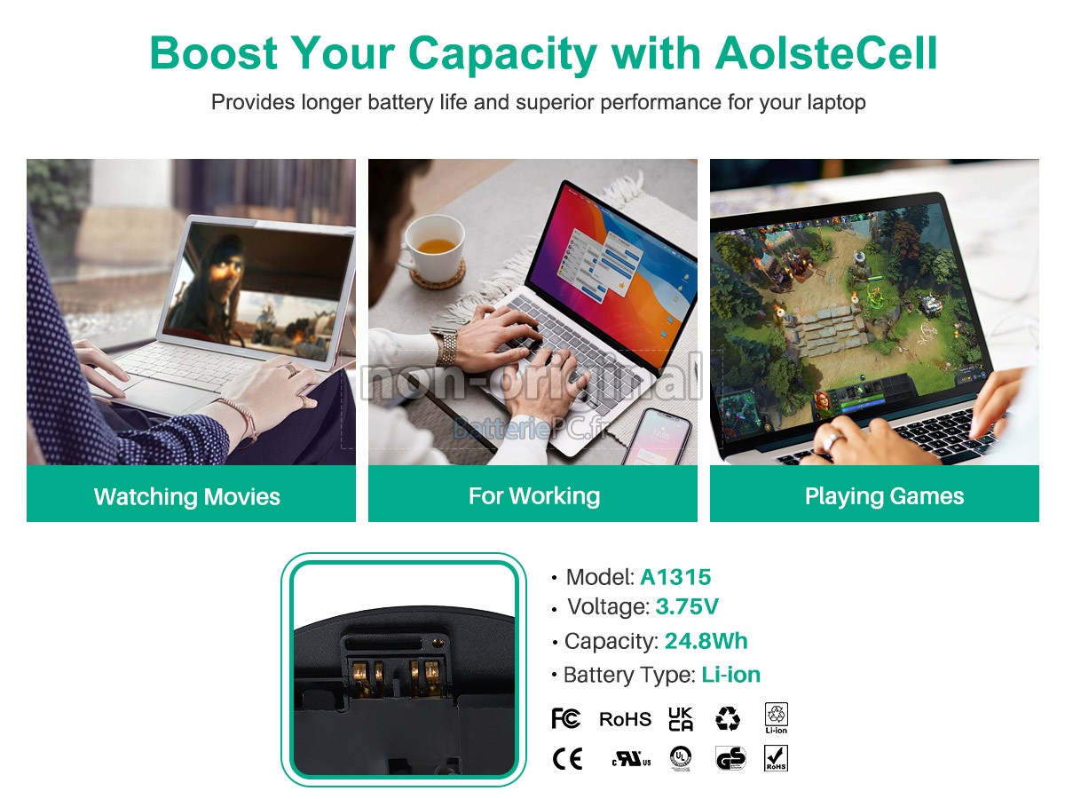 batterie pour Apple A1337