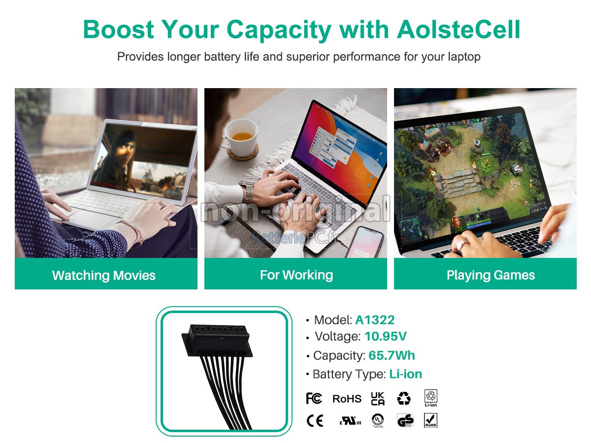 batterie pour Apple MC724LL/A